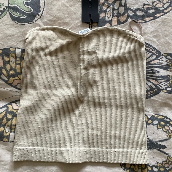 Dynamite Beige Tube Top - Picture 1 of 3